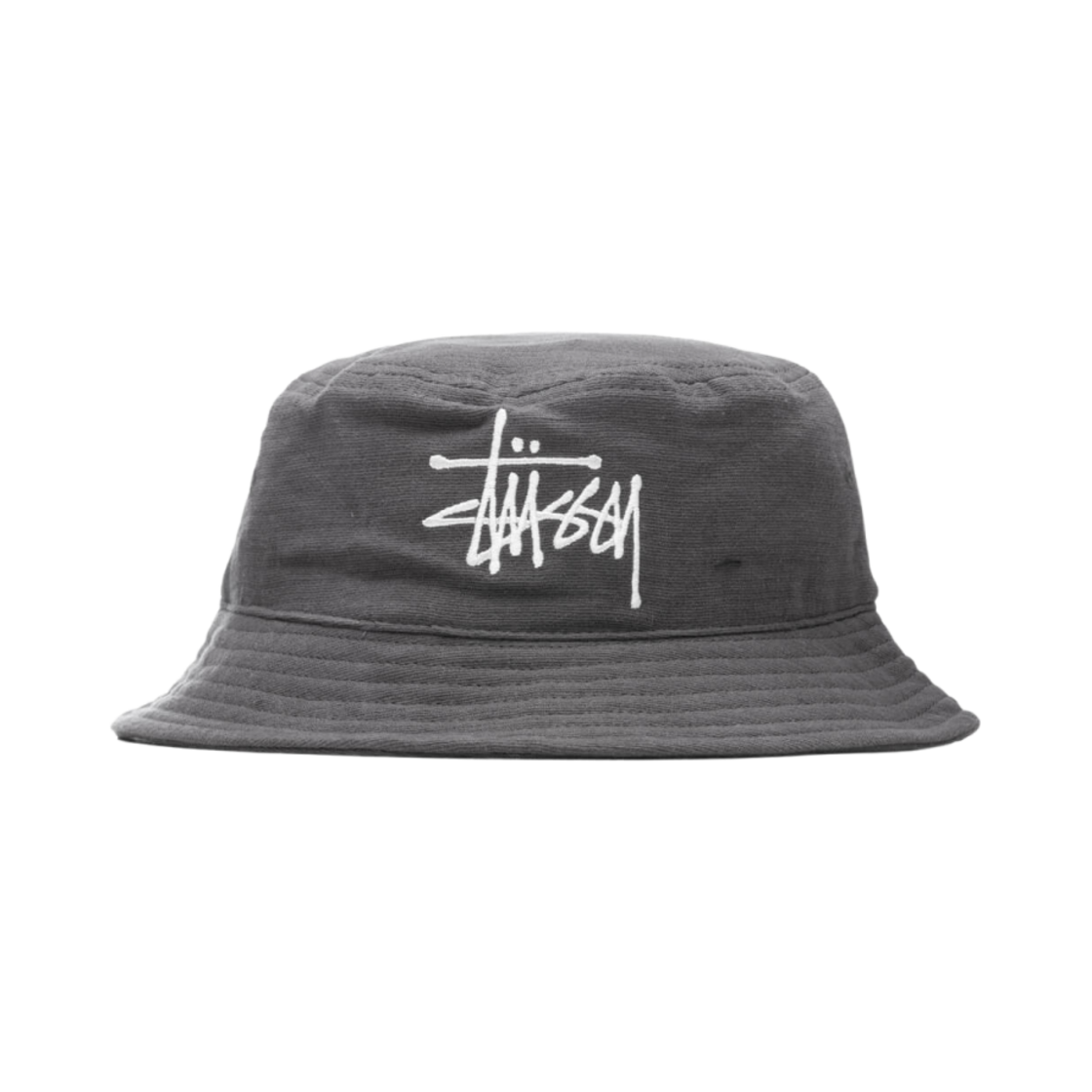 스투시 거즈 코튼 빅 로고 버킷햇 그레이(Stussy Gauze Cotton Big Logo Bucket Hat Grey) - 1
