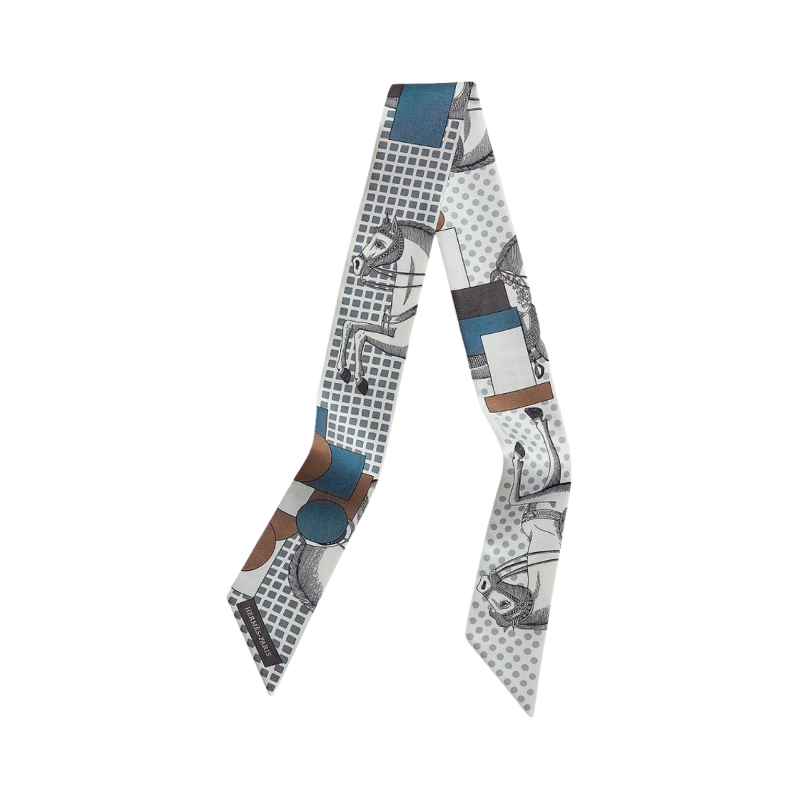 (W) 에르메스 카발리에레 엔 폼 트윌리 블랑 그리 브룬((W) Hermes Cavalier en Formes Twilly Blanc Gris Brun) - 1
