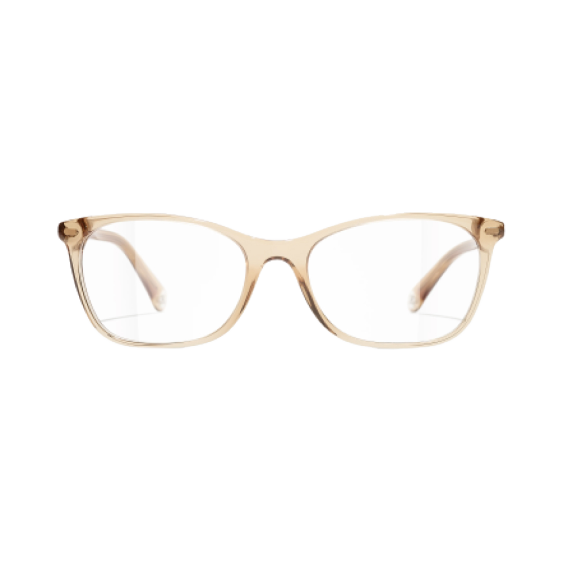 샤넬 스퀘어 프레임 아세테이트 & 투명 옐로우(Chanel Rectangle Eyeglasses Acetate & Transparent Yellow) - 1