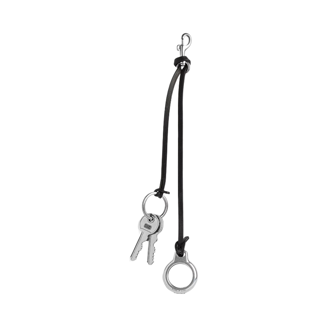 발렌시아가 참 키체인 서브웨이 컴패터블 에어태그 키즈 블랙(Balenciaga Charm Keychain Subway Compatible AirTag Keys Black) - 1