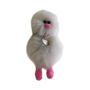 Cosymosy Mini Bird Keyring Light Gray