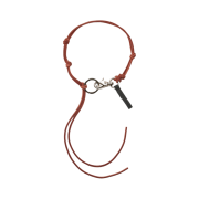 Our Legacy Ladon Leather Keychain Scarlet