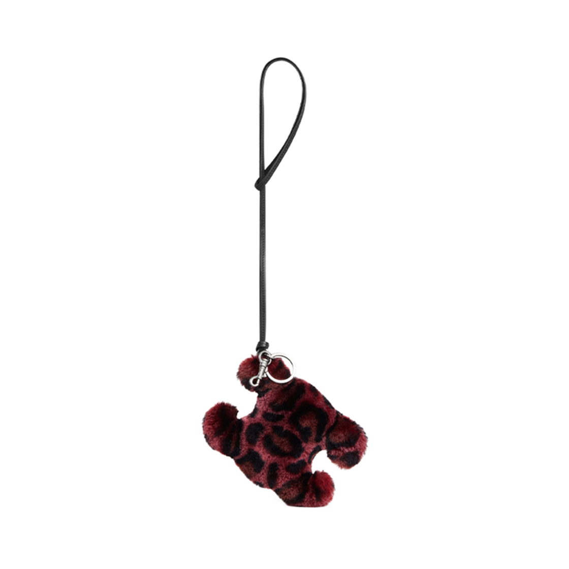 셀린느 트리옹프 폼폼 키링 셔링 앤 카프스킨 레드(Celine Triomphe Pom-Pom Keyring in Shearling and Calfskin Red) - 3
