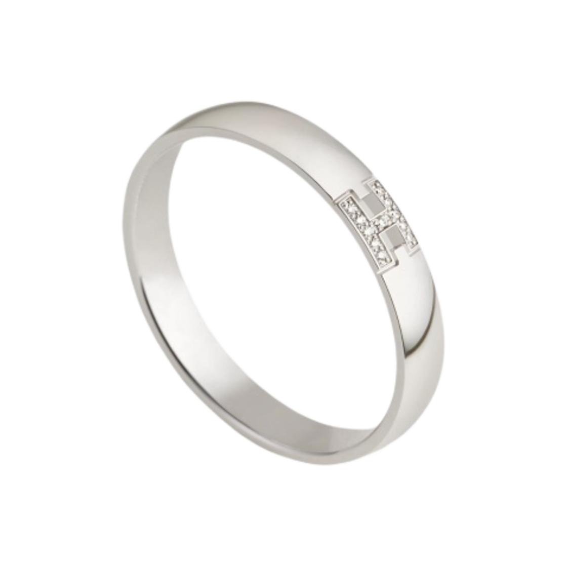 (W) 에르메스 에버 헤라클레스 웨딩 밴드 화이트 골드((W) Hermes Ever Herakles Wedding Band White Gold) - 1