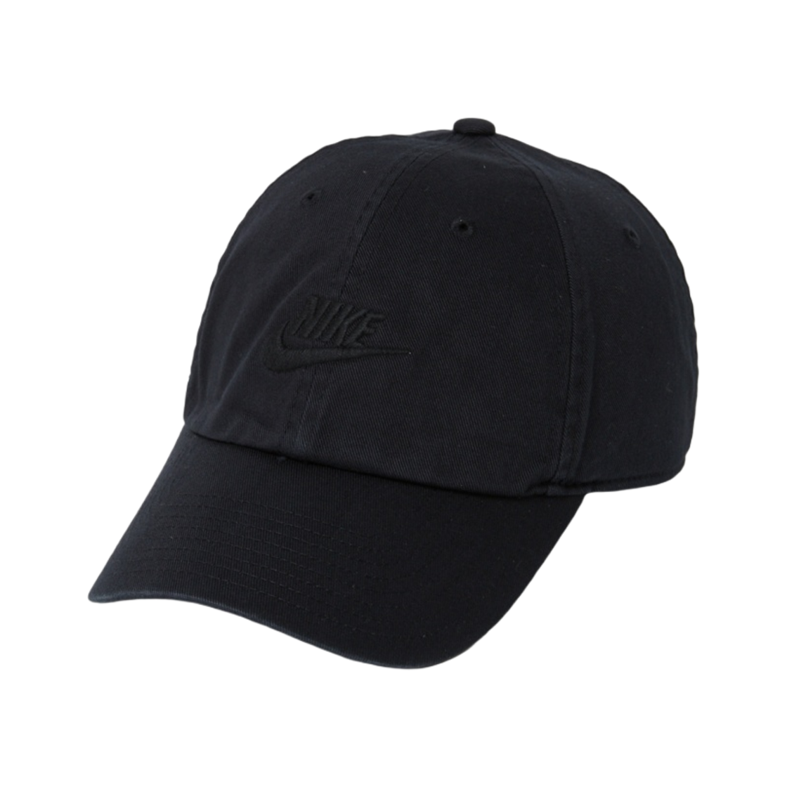 나이키 클럽 언스트럭처 퓨추라 워시드 캡 블랙(Nike Club Unstructured Futura Washed Cap Black)