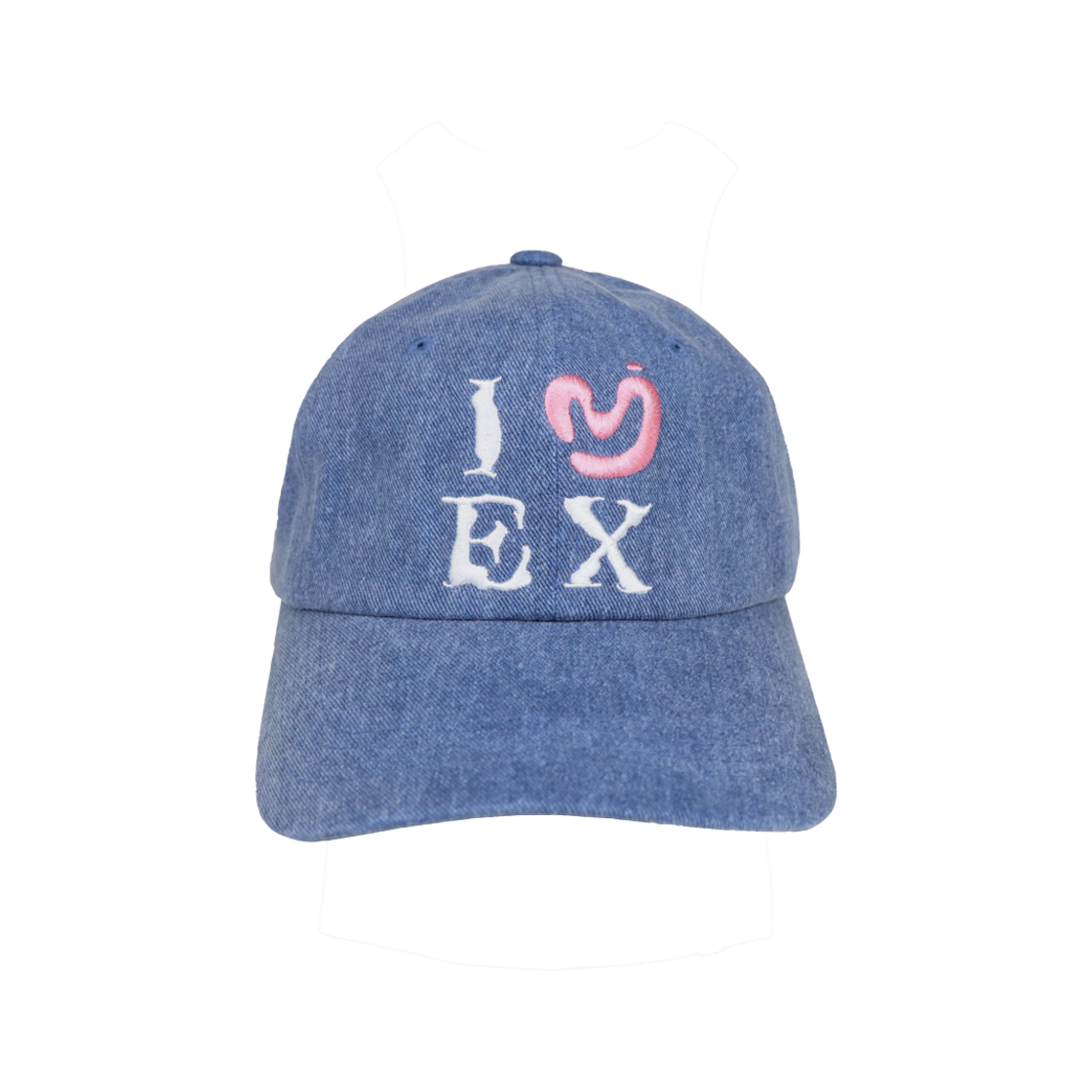 미와이후 아이러브 이엑스 볼캡 워싱 데님(Miyhoo I Love Ex Ball CapWashing Denim)