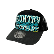 Kapital Kountry Kounter Kulture Trucker Cap Black Blue