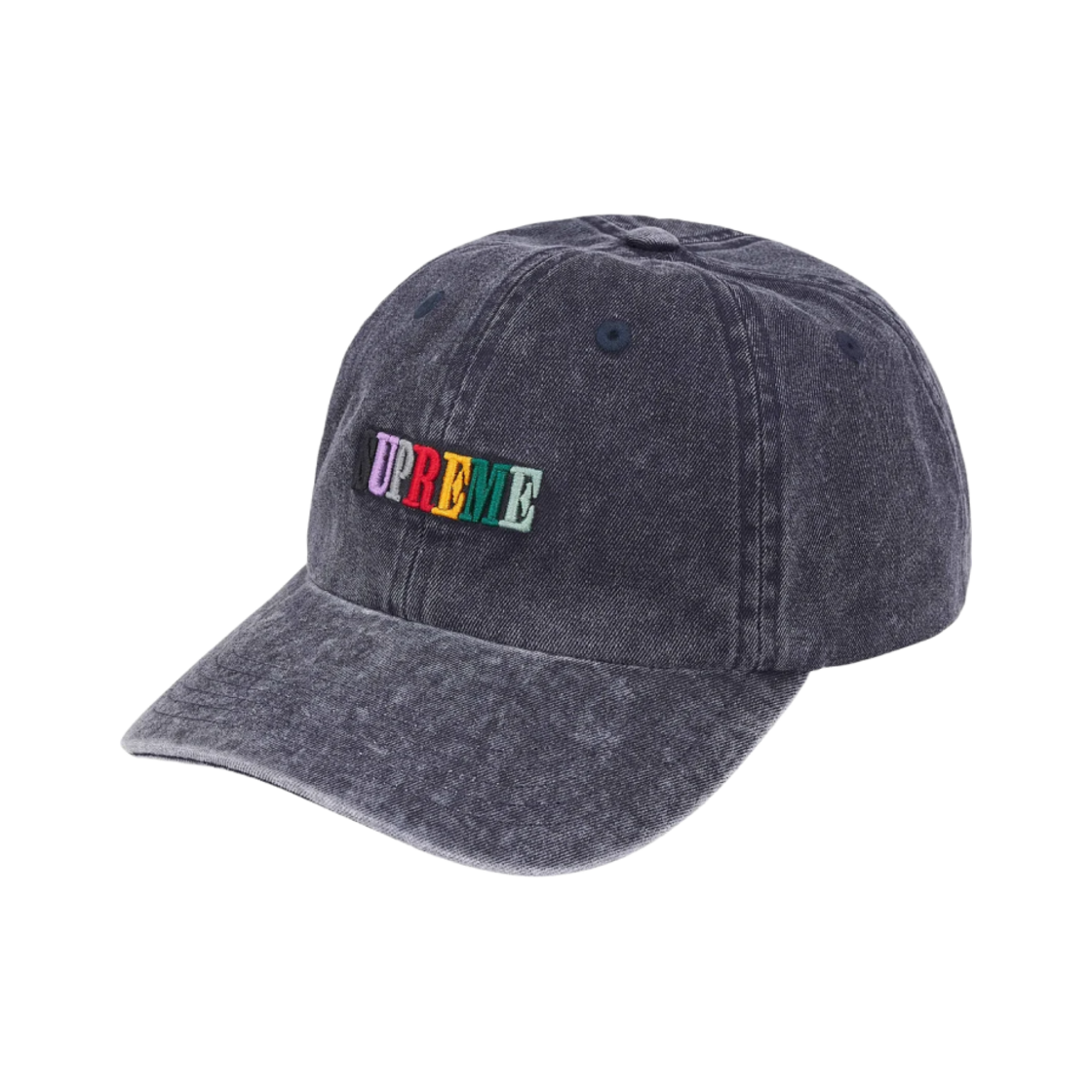 슈프림 피그먼트 다이 6-패널 네이비 - 25SS