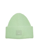 Acne Studios Large Face Logo Beanie Spring Green