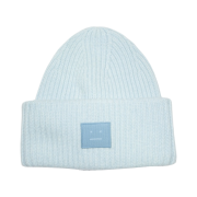 Acne Studios Large Face Logo Beanie Sky Blue Melange