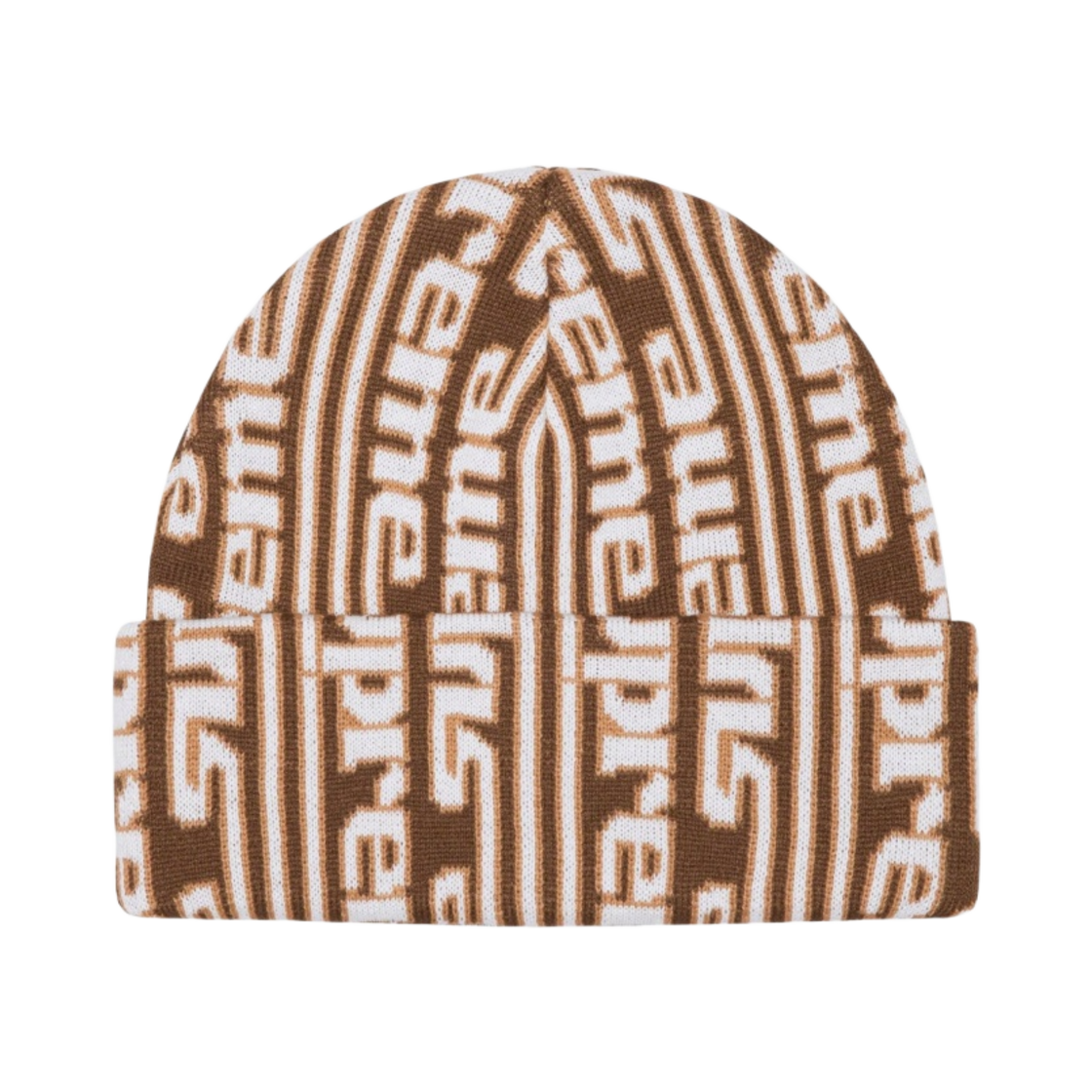 - Supreme Vertical Logo Beanie Tan - 23FW