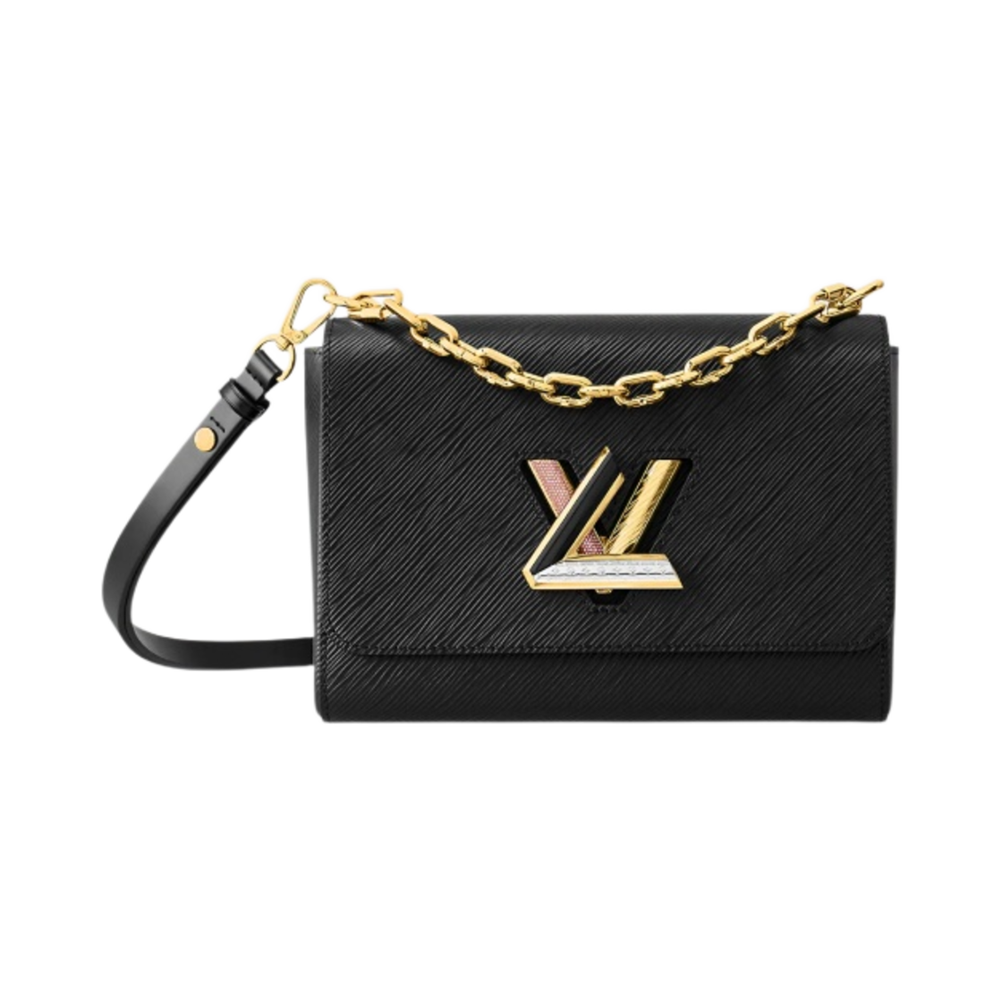 루이비통 트위스트 MM 스마트 스트랩 체인 NL 블랙(Louis Vuitton Twist MM Smart Strap Chain NL Black) - 1