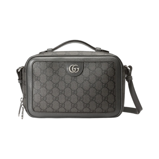Gucci Ophidia Small Shoulder Bag Grey Black Supreme