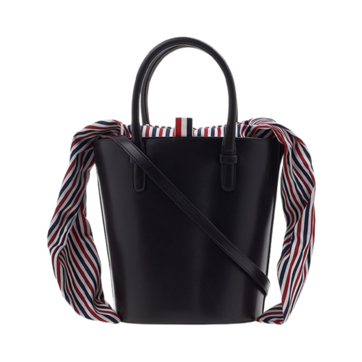 FAP383A-06549-210 Thom Browne Stripe Bucket Bag Brown