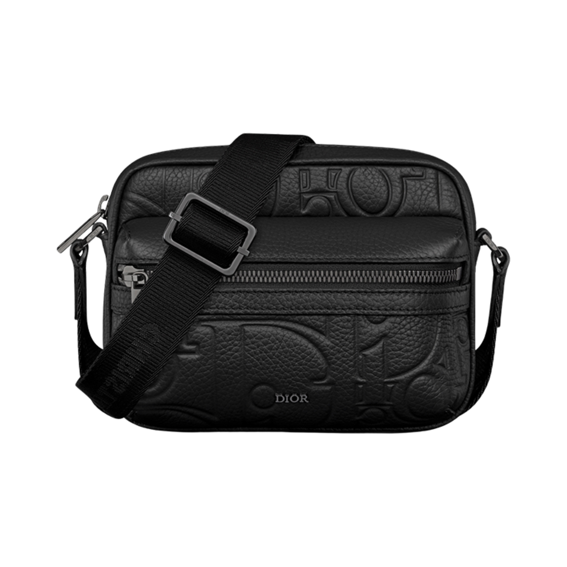 디올 미니 라이더 2.0 집 메신저백 디올 그래비티 레더 앤 그레인드 카프스킨 블랙(Dior Mini Rider 2.0 Zipped Messenger Bag Dior Gravity Leather and Grained Calfskin Black) - 1