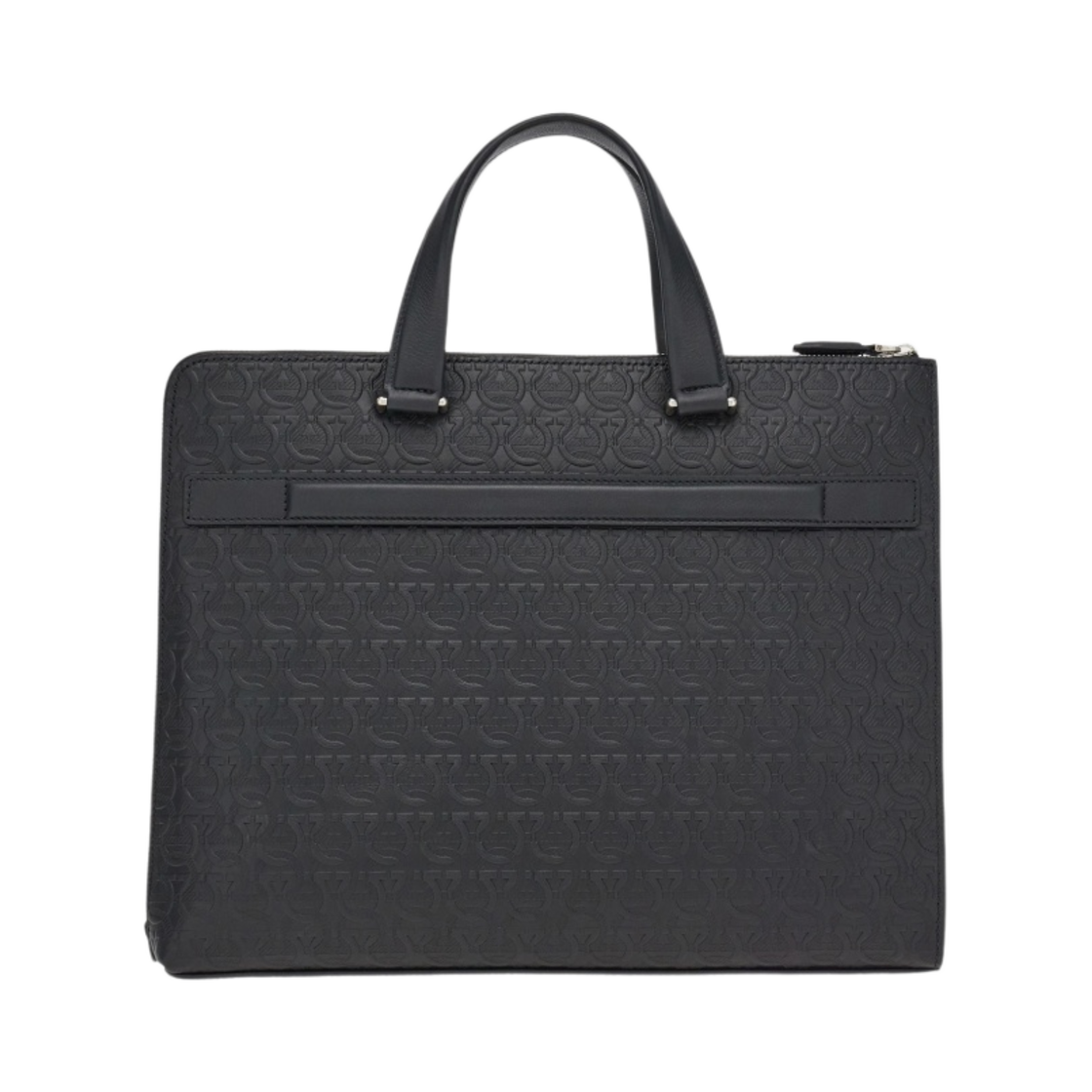 페라가모 엠보스 카프스킨 간치니 비즈니스백 블랙(Ferragamo Embossed Calfskin Gancini Business Bag Black) - 2
