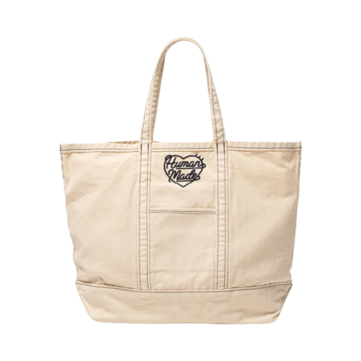 Human Made Garment Dyed Tote Bag White