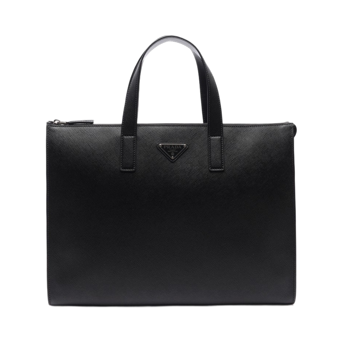 프라다 사피아노 레더 토트백 블랙 | Prada | KREAM