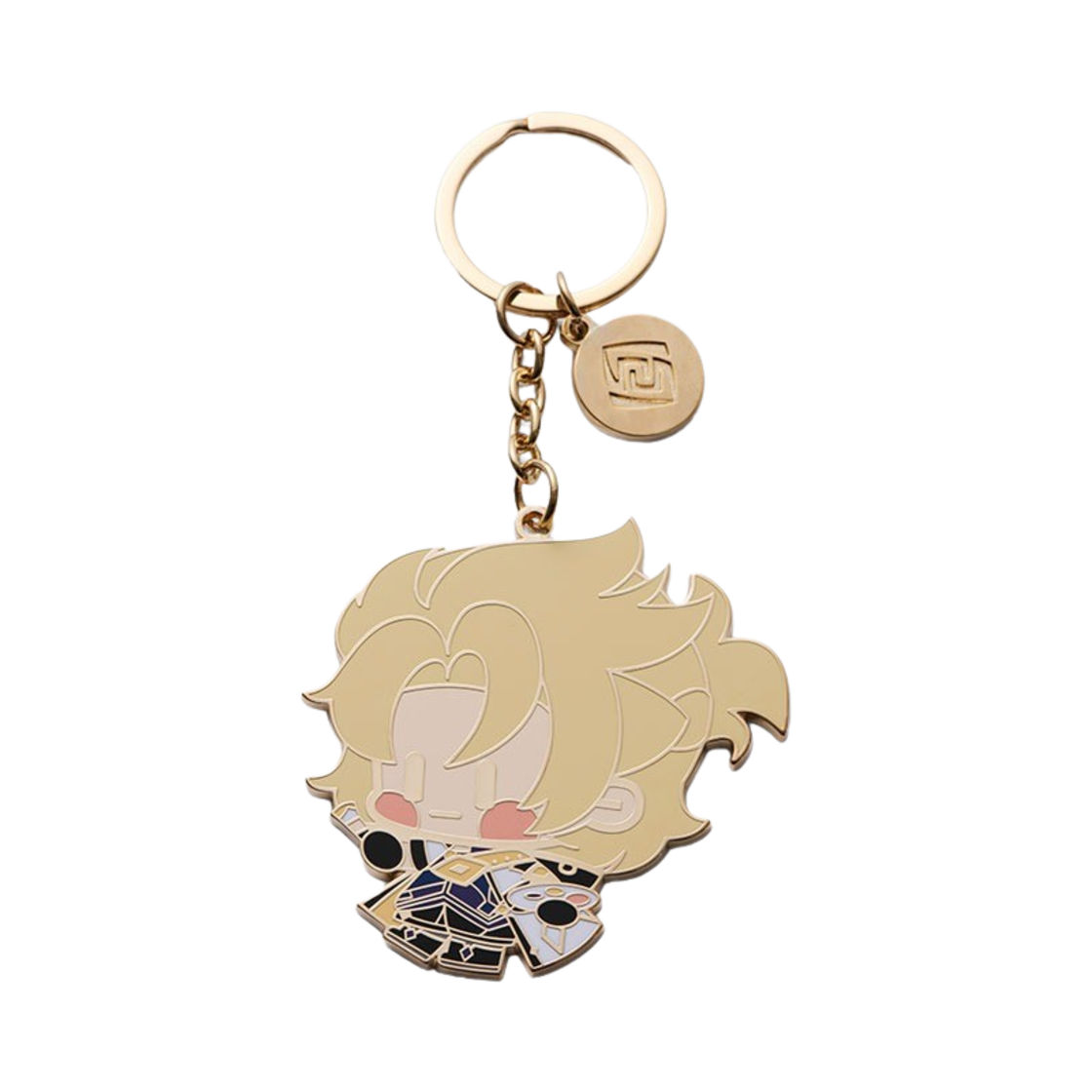 6974096530373 Genshin Metal Keychain Chibi Character Albedo