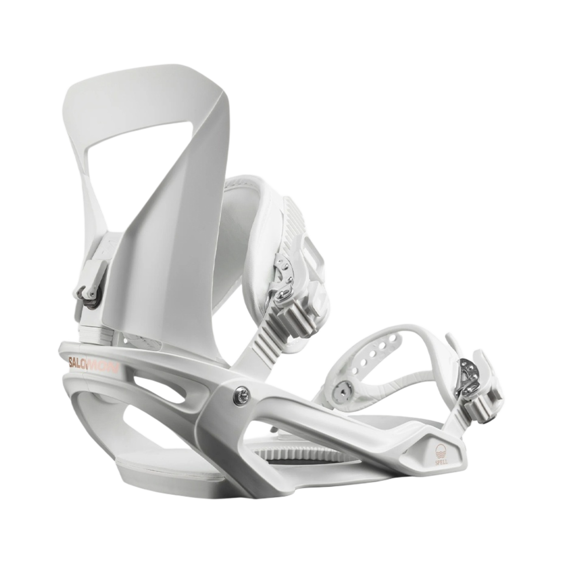 (W) 살로몬 스펠 스노우보드 바인딩 화이트((W) Salomon Spell Snowboard Bindings White)