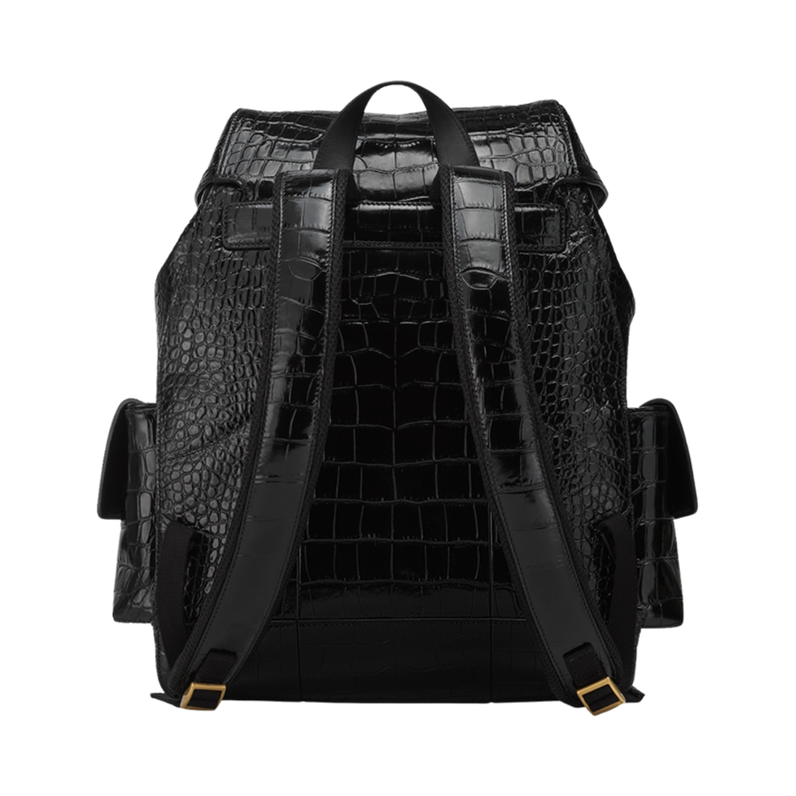 구찌 크로커다일 백팩 더블 G 블랙(Gucci Crocodile Backpack with Double G Black) - 3