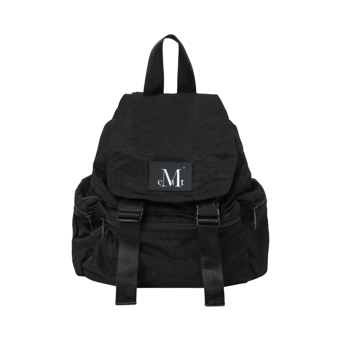 P00000UR_01 MUCENT Bay 2 Buckle String Nylon Back Pack Black
