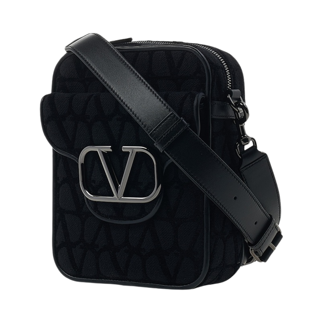 발렌티노 로코 트왈 아이코노그래피 숄더백 블랙(Valentino Loco Toile Iconographe Shoulder Bag Black) - 2