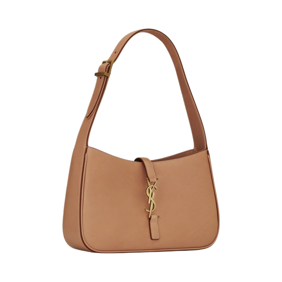 생로랑 베지터블 탠 레더 브론즈 모노그램 르 5 아 7 호보백 브라운 골드(Saint Laurent Bronze Monogram Le 5 A 7 Hobo Bag Vegetable Tanned Leather Brown Gold) - 2