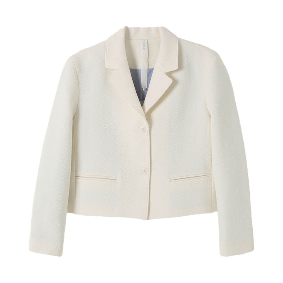P0000BVX Tannat T/T Fluffy Crop Jacket Ivory
