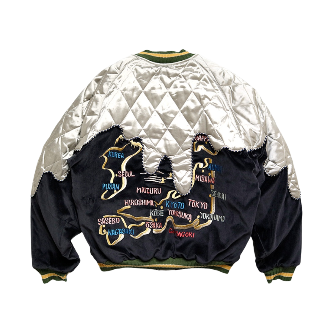 캐피탈 설퍼라이즈드 벨베틴 트로 트로 수베니어 자켓 블랙 키나리