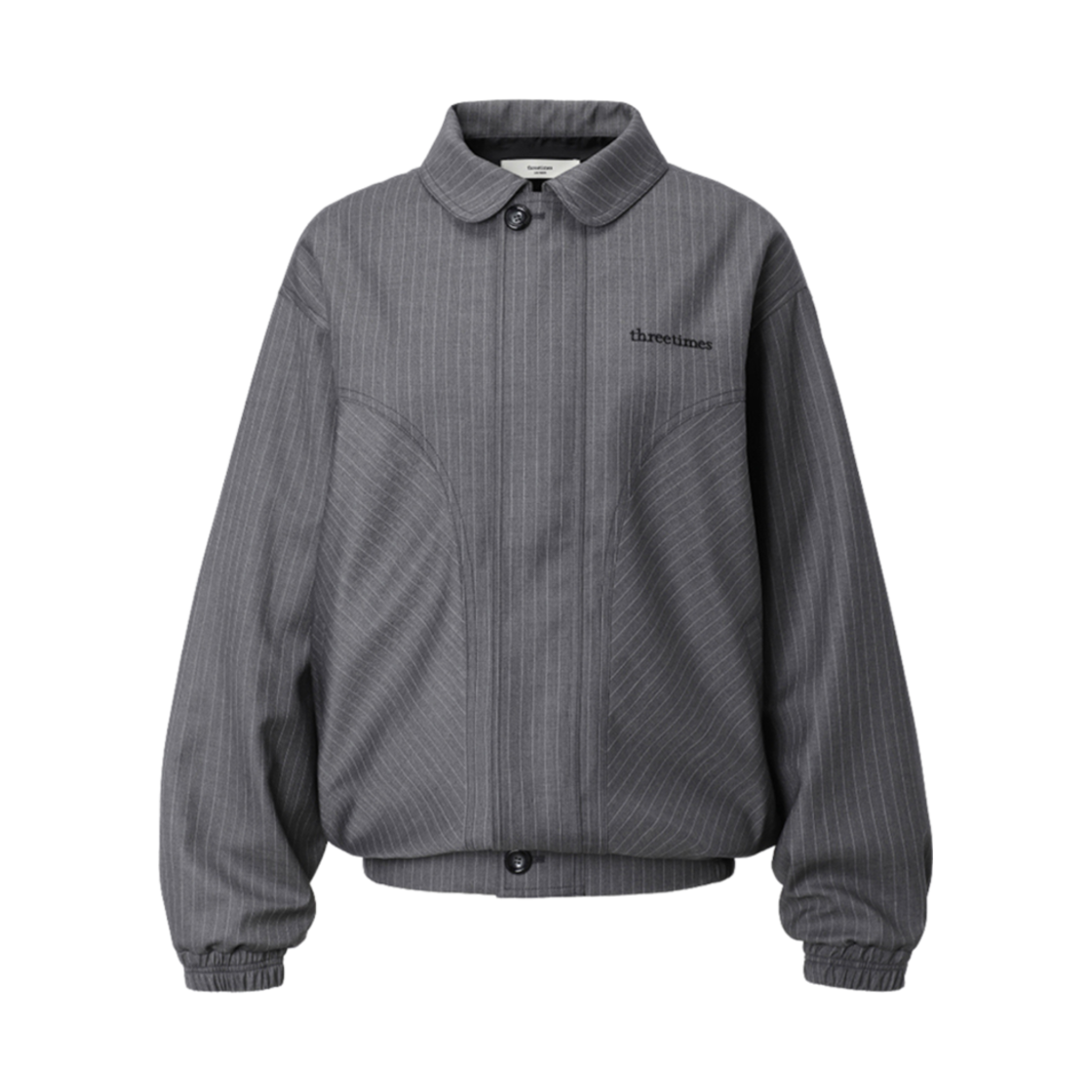 (W) 쓰리타임즈 유니폼 자켓 차콜((W) Threetimes Uniform Jacket Charcoal)