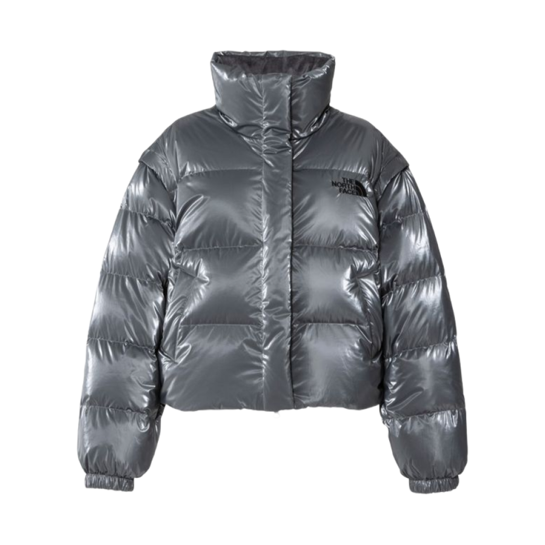 (W) 노스페이스 글로시 다운 자켓 실버 그레이((W) The North Face Glossy Down Jacket Silver Gray) - 1