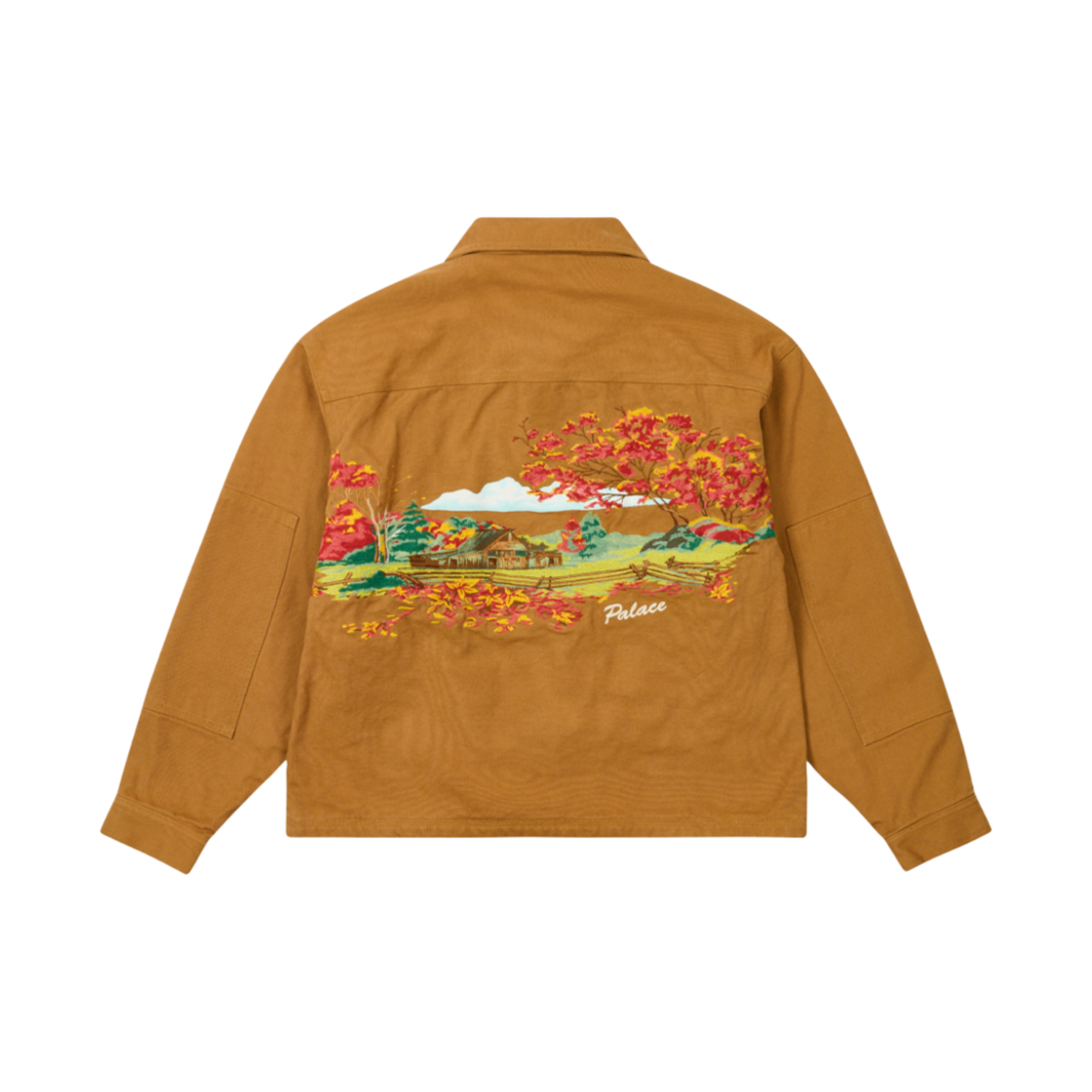 - Palace Utility Fleece Jacket Brown - 24FW