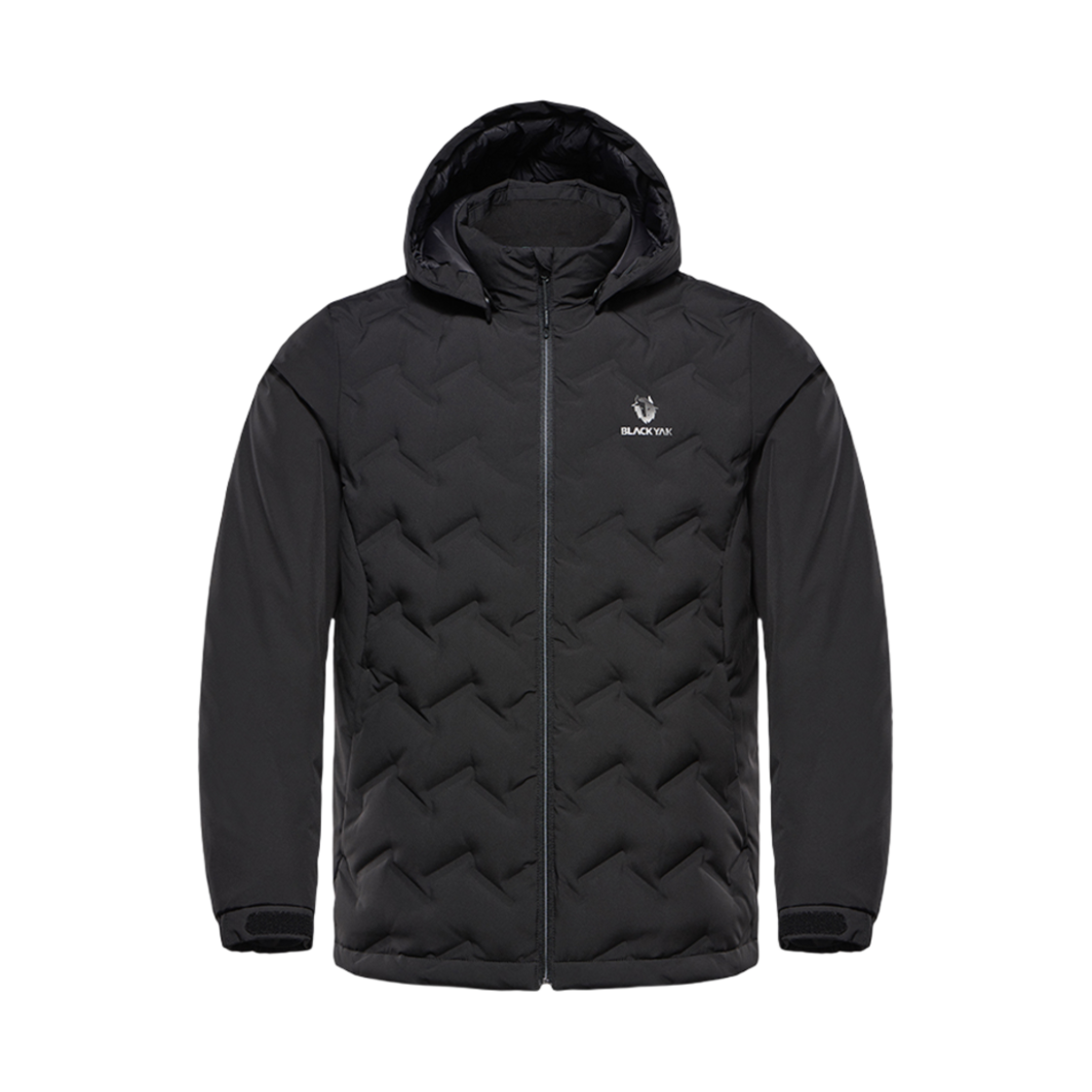 1BYPAW3003BK Black Yak Zero Spot Alpha Hoodie Down Jacket Black