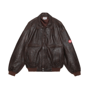 Cav Empt Leather Flying Jacket Brown - 23SS