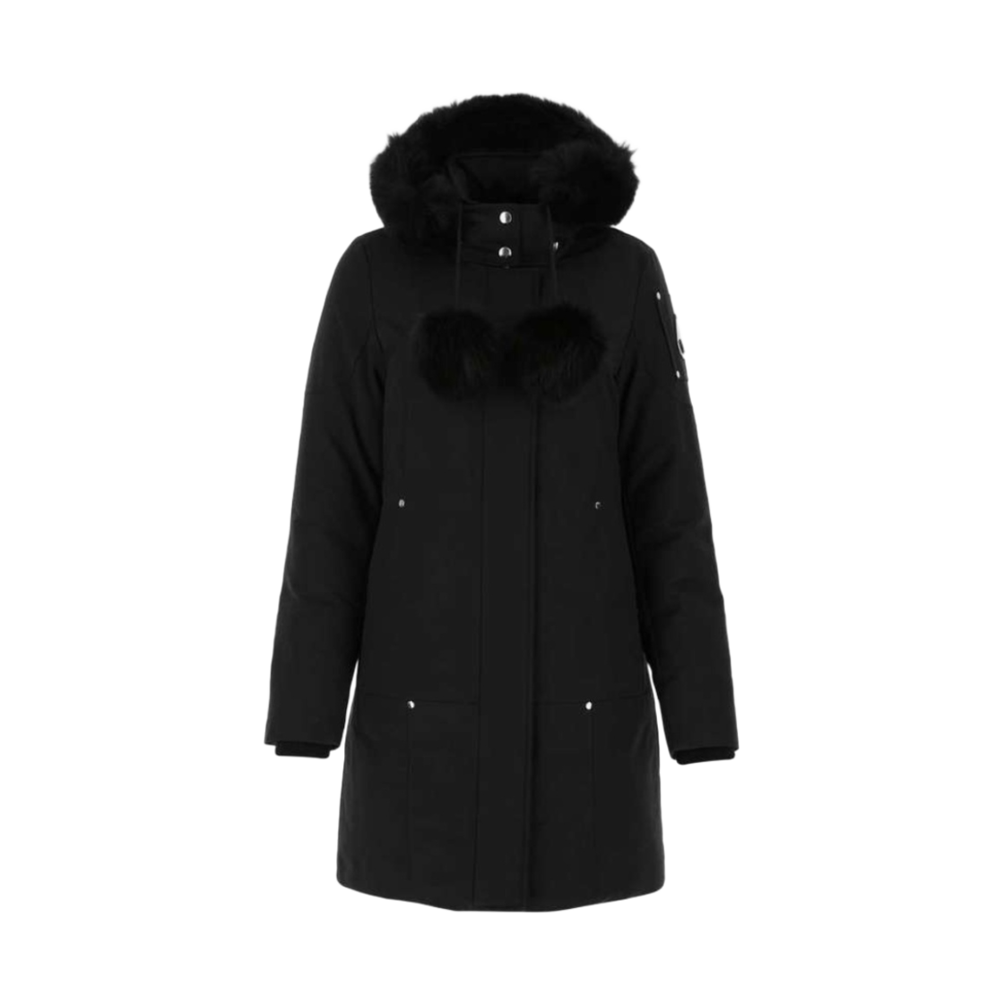 MK2003LP291 (W) Moose Knuckles Original Stirling Parka Black Fox Fur Black