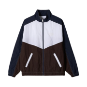 Aviemuah Essential Color Block Windbreaker Jacket Navy Burgundy