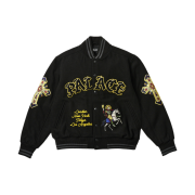 Palace Saints Varsity Jacket Black - 24SS