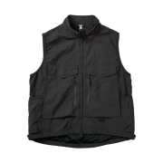 Found Pocket Double Pocket Wind Vest Charcoal