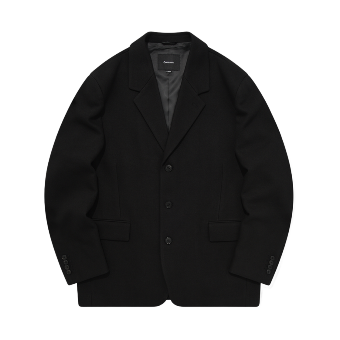 커버낫 컴포트 싱글 자켓 블랙(Covernat Comfort Single Jacket Black) - 1