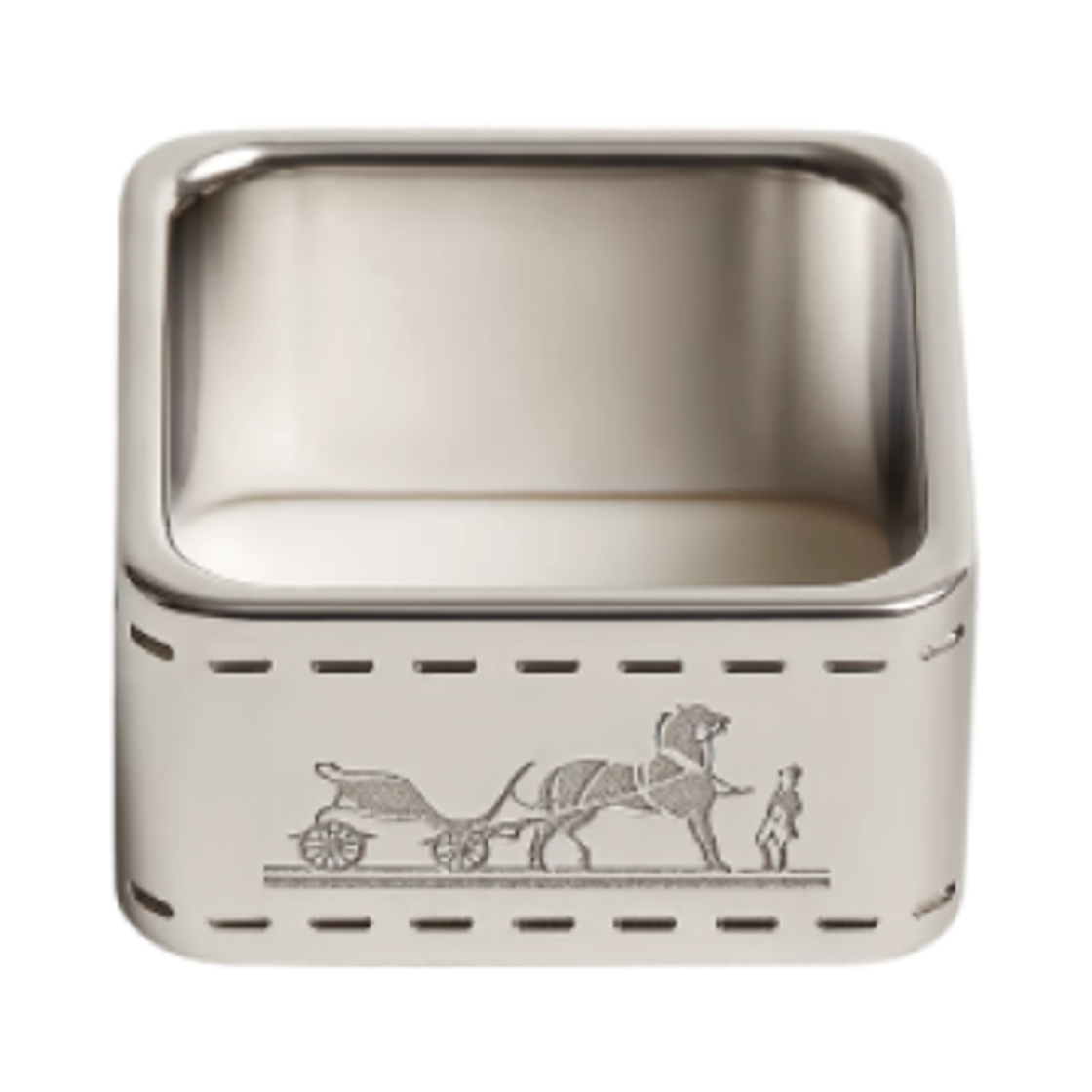 에르메스 볼뒥 스카프 90 링 실버 & 팔라듐 하드웨어 아젠트 팔라디(Hermes Bolduc Scarf 90 Ring Silver & Palladium Argente Palladie) - 1