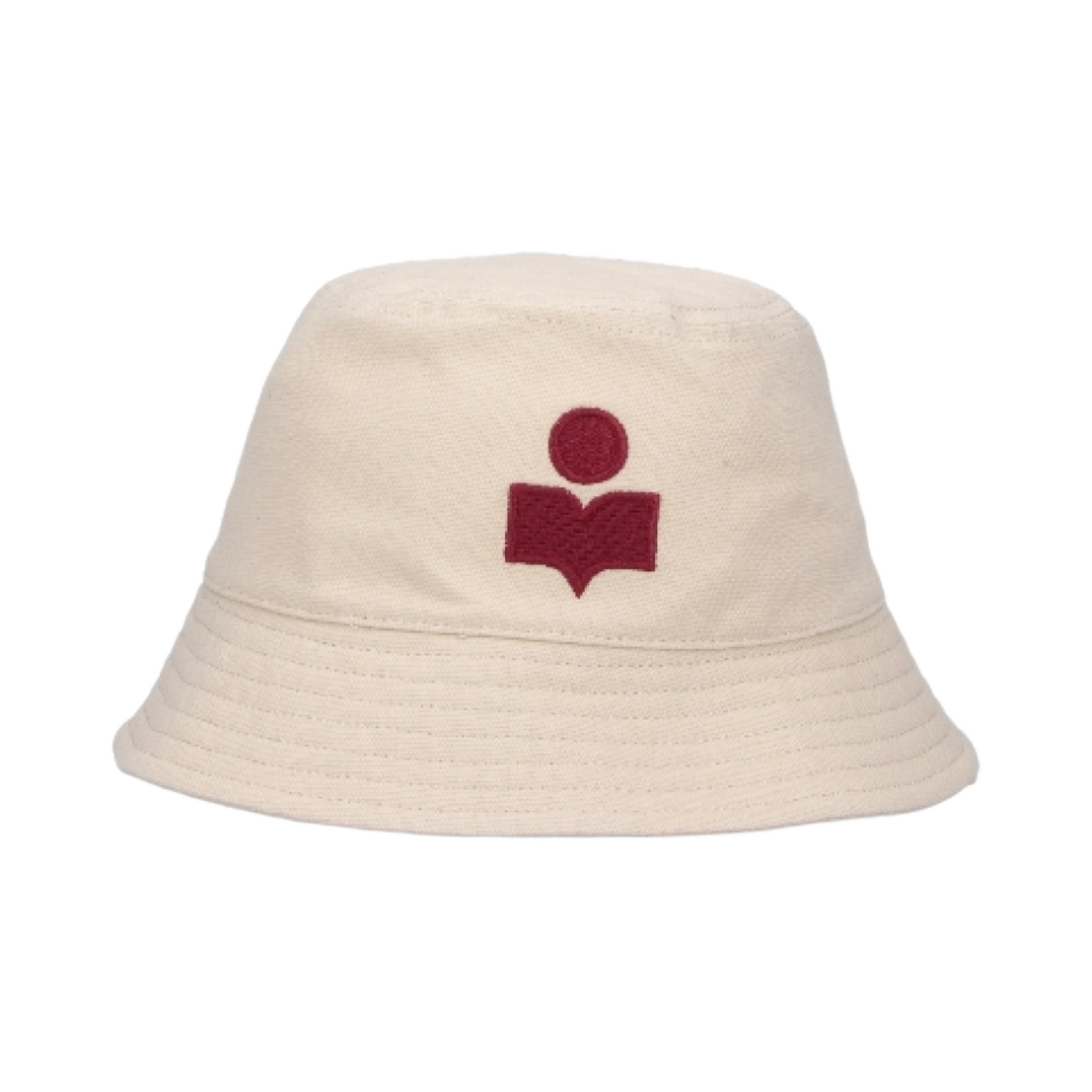 CU001XFA-A3C05A-ECRD (W) Isabel Marant Haley Logo Hat Ecru Red - 23FW