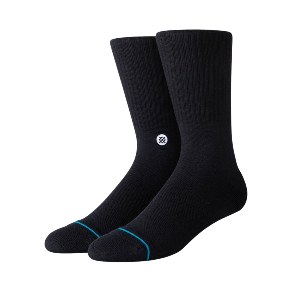 스탠스 아이콘 크루 블랙 화이트