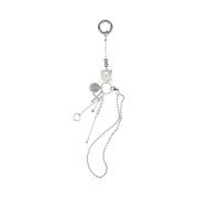 Nff Long Slosh Keyring Silver