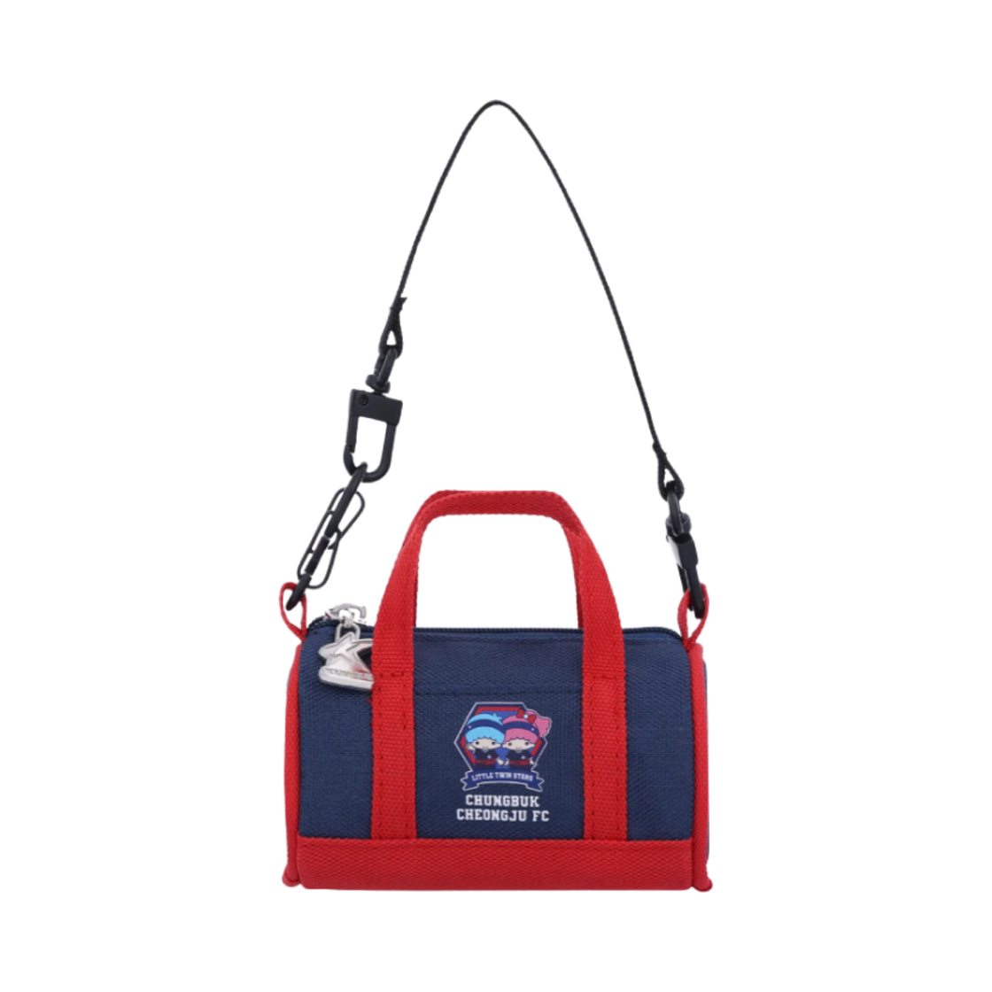 - K League x Sanrio Characters 2025 Bag Type Bag Hook Little Twin Stars Chungbuk Cheongju FC Navy