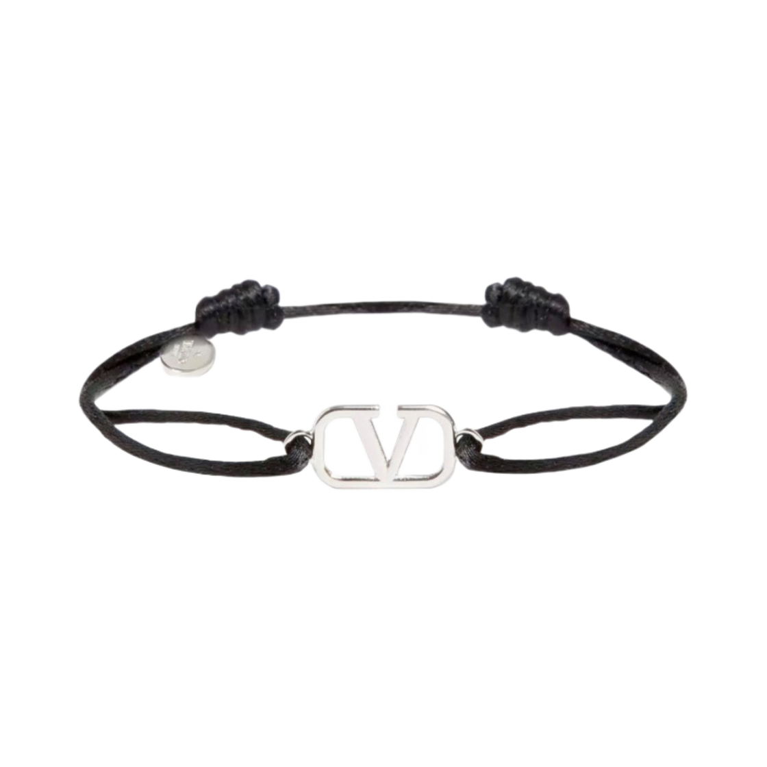 J0M96DTK0NO Valentino Vlogo Signature Cotton Bracelet Black
