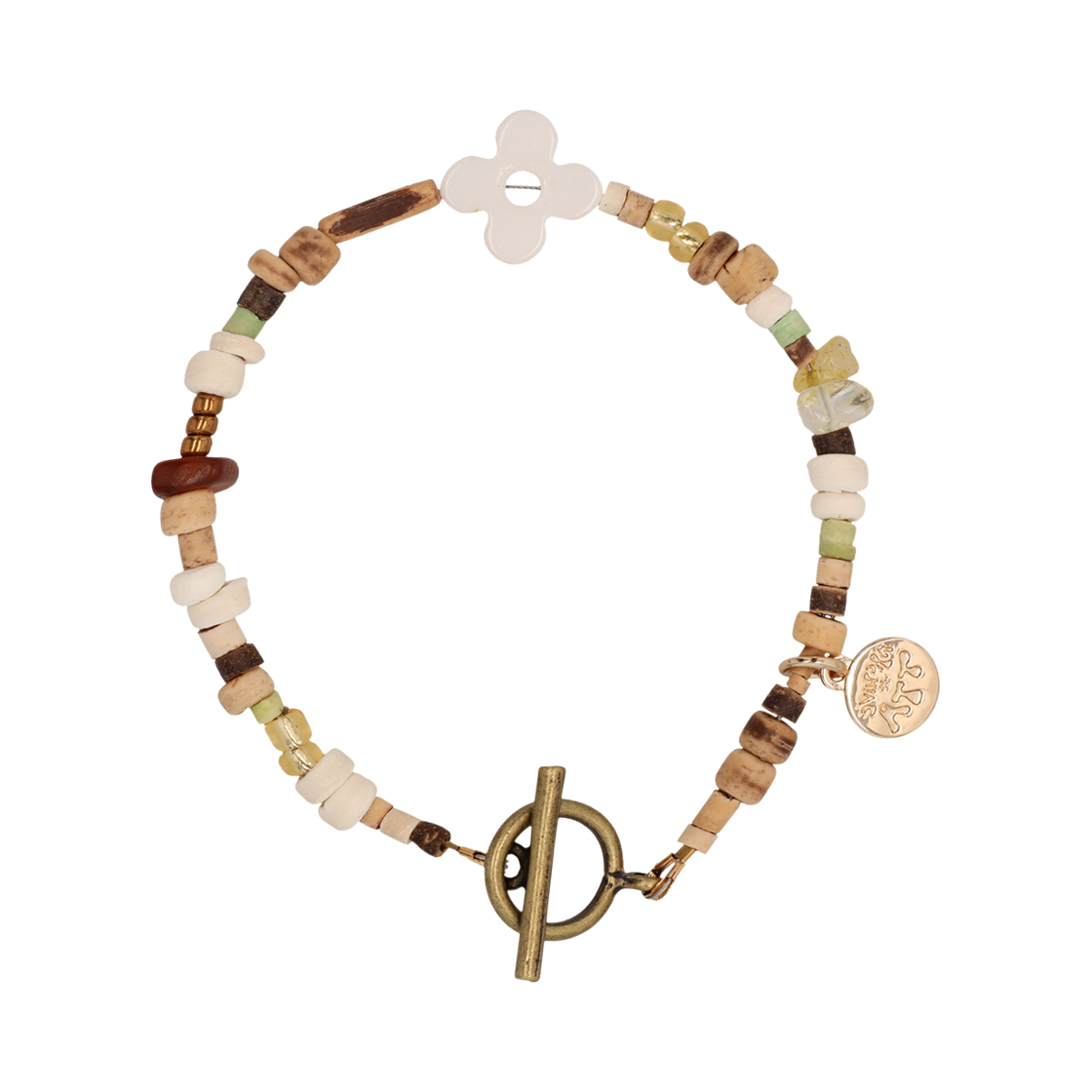 토우토우아카이브 클로버 심볼 팔찌 화이트 | TOWTOW.ARCHIVE