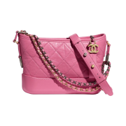 Chanel Gabrielle Small Hobo Bag Aged Calfskin & Gold Pink