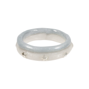 Nff Star Two Track Ring Grey