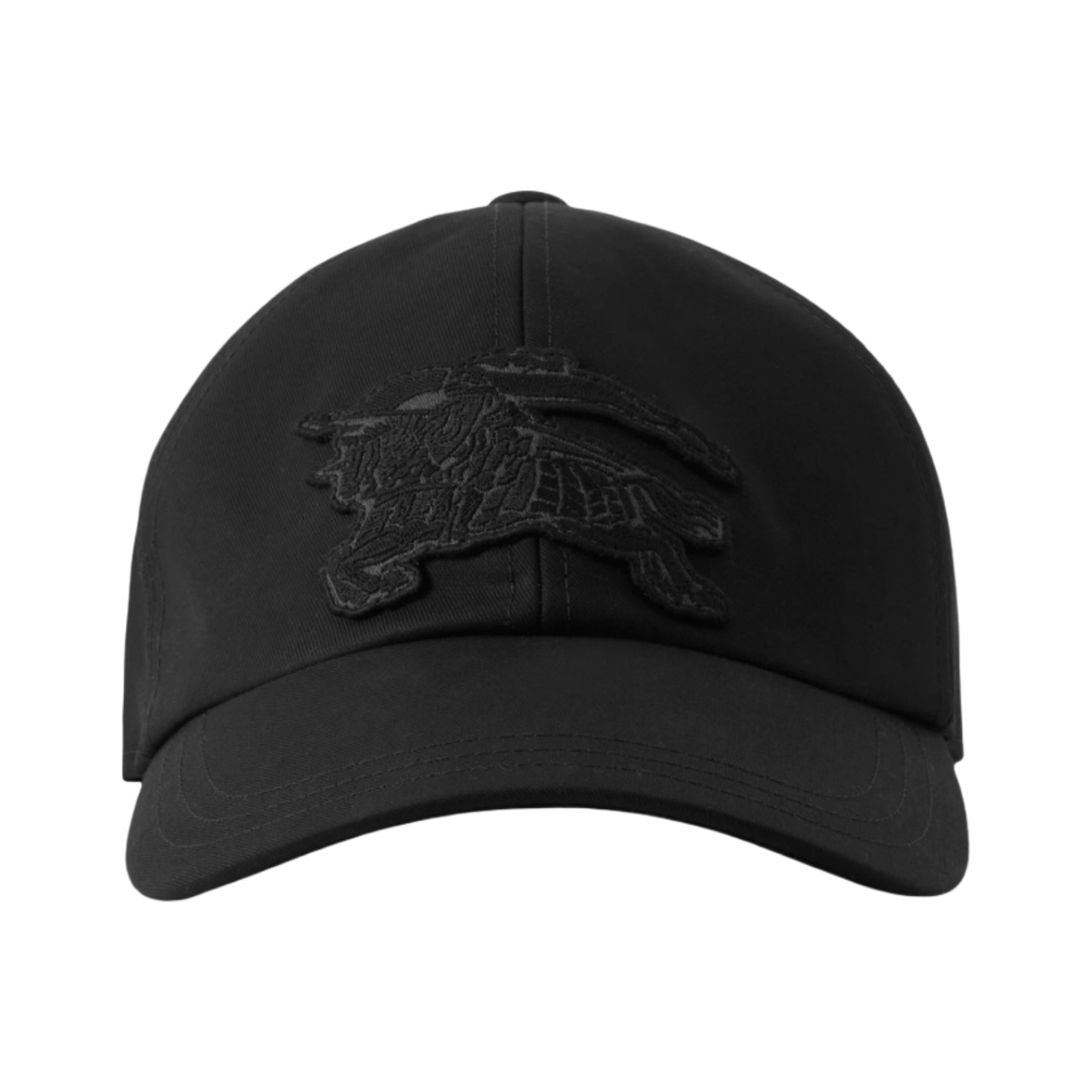 8071747 Burberry EKD Applique Cotton Gabardine Baseball Cap Black